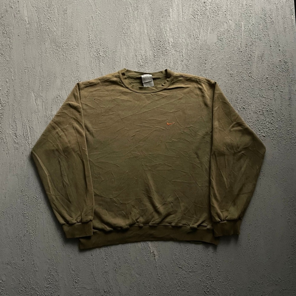 Vintage Swoosh Sweatshirt Mens XL Brown 90s Nike